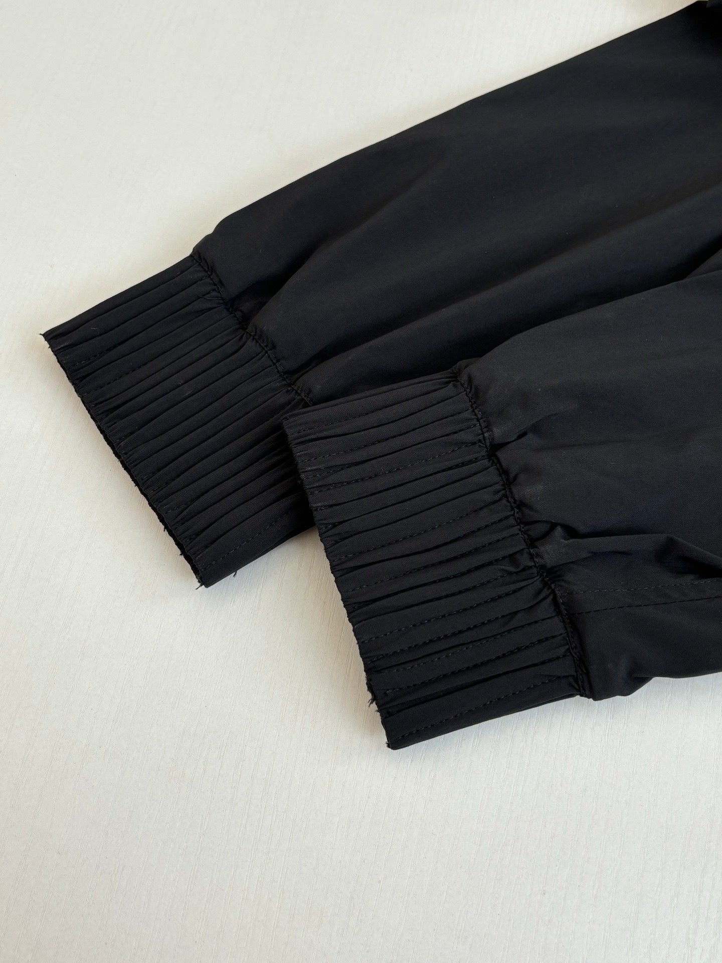 Dior Zipped Shirt with Dior Montaigne Embroidery "Black Technical Fabric"