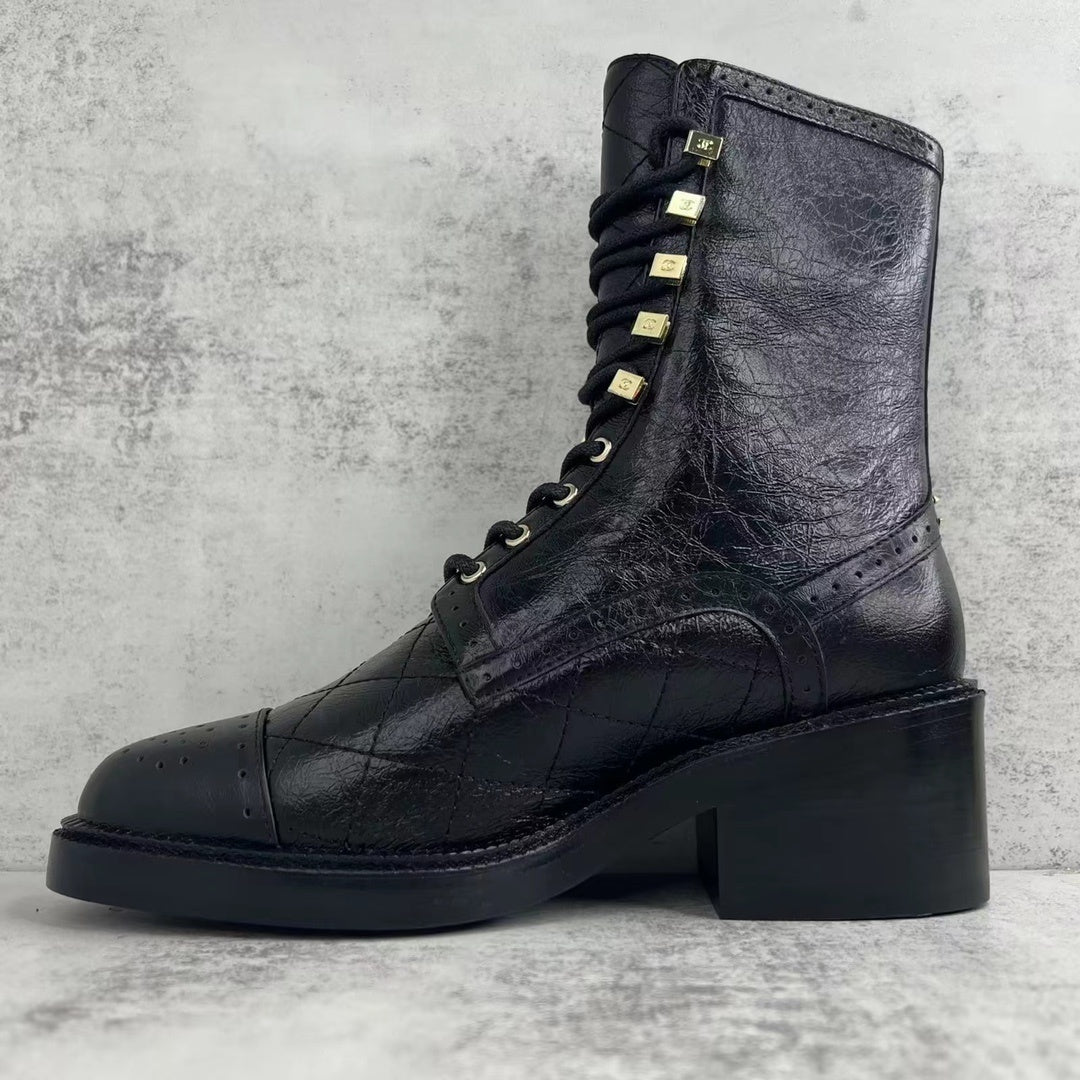 Chanel Leather Boots "Black"