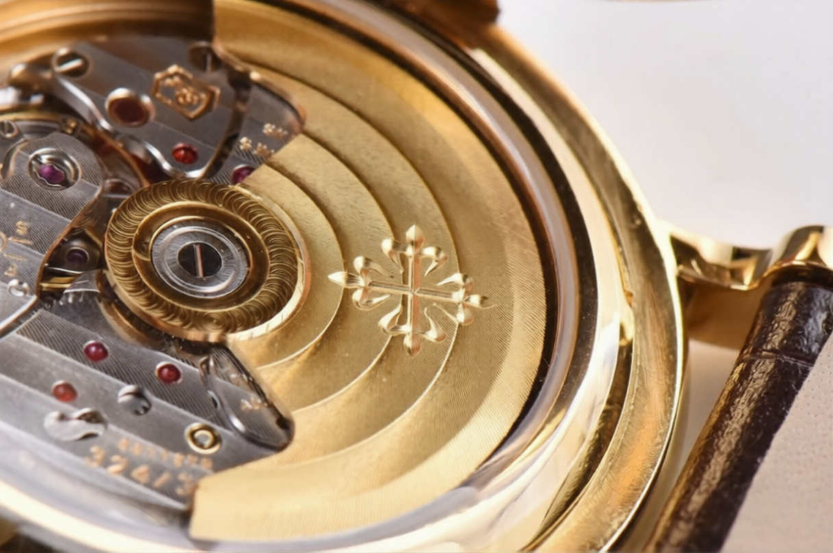 Patek Philippe Calatrava 38mm Gold Brown Leather White Dial