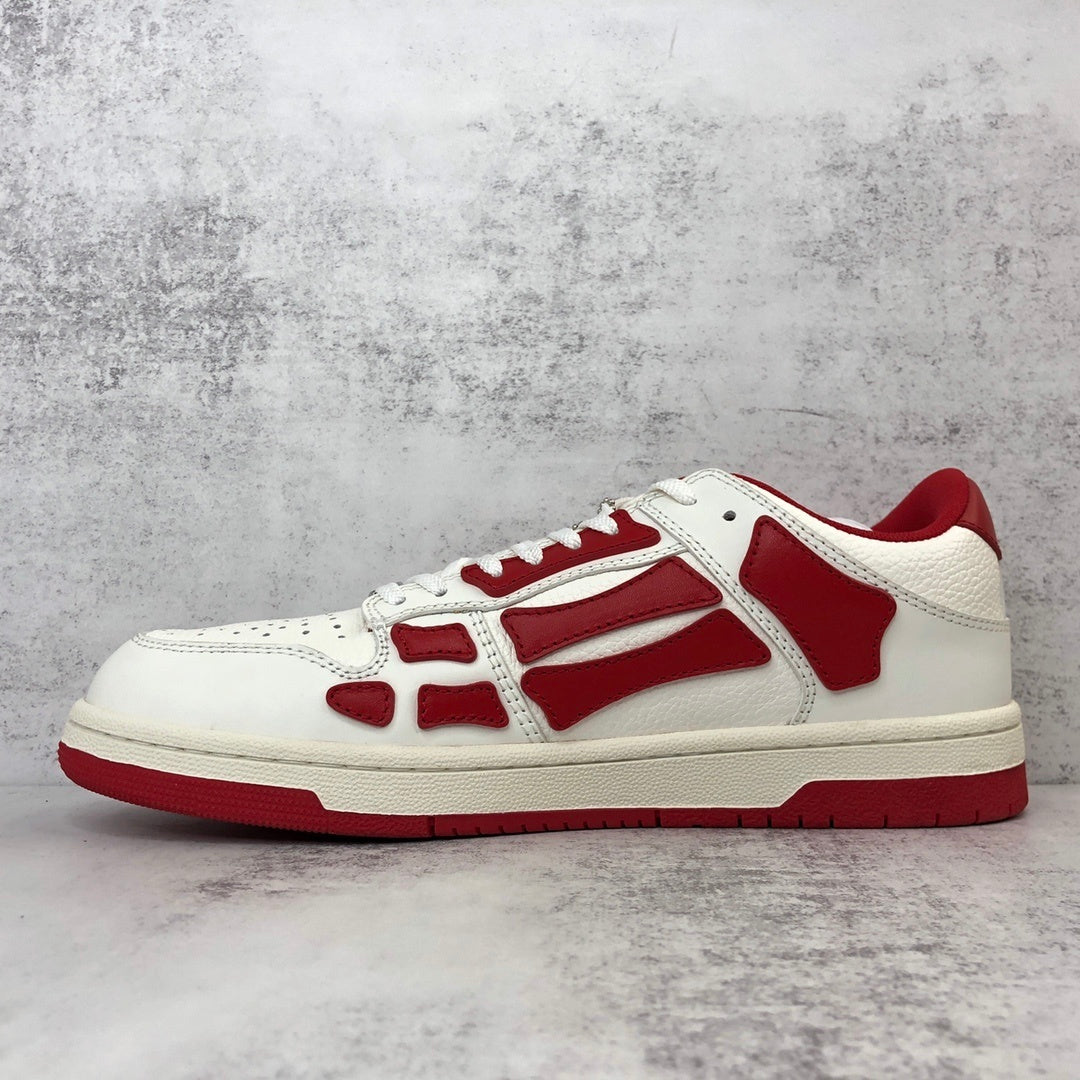 Amiri Skel Top Low "White-Red"