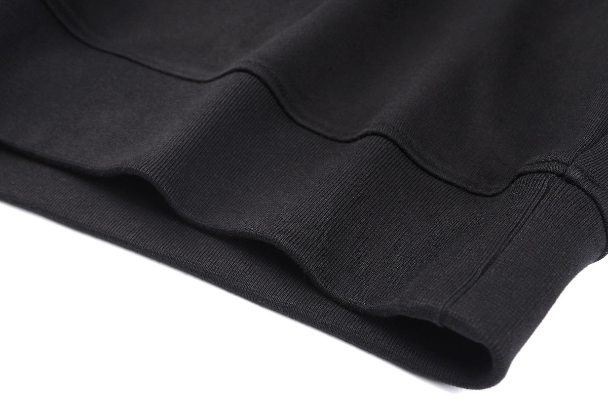 Givenchy Sweatshirt in fleece with Givenchy Paris gros grain "Black"