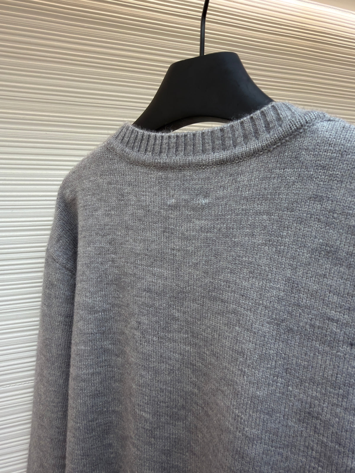 Dior Médaillon Sweater "Gray Wool-Alpaca Knit"