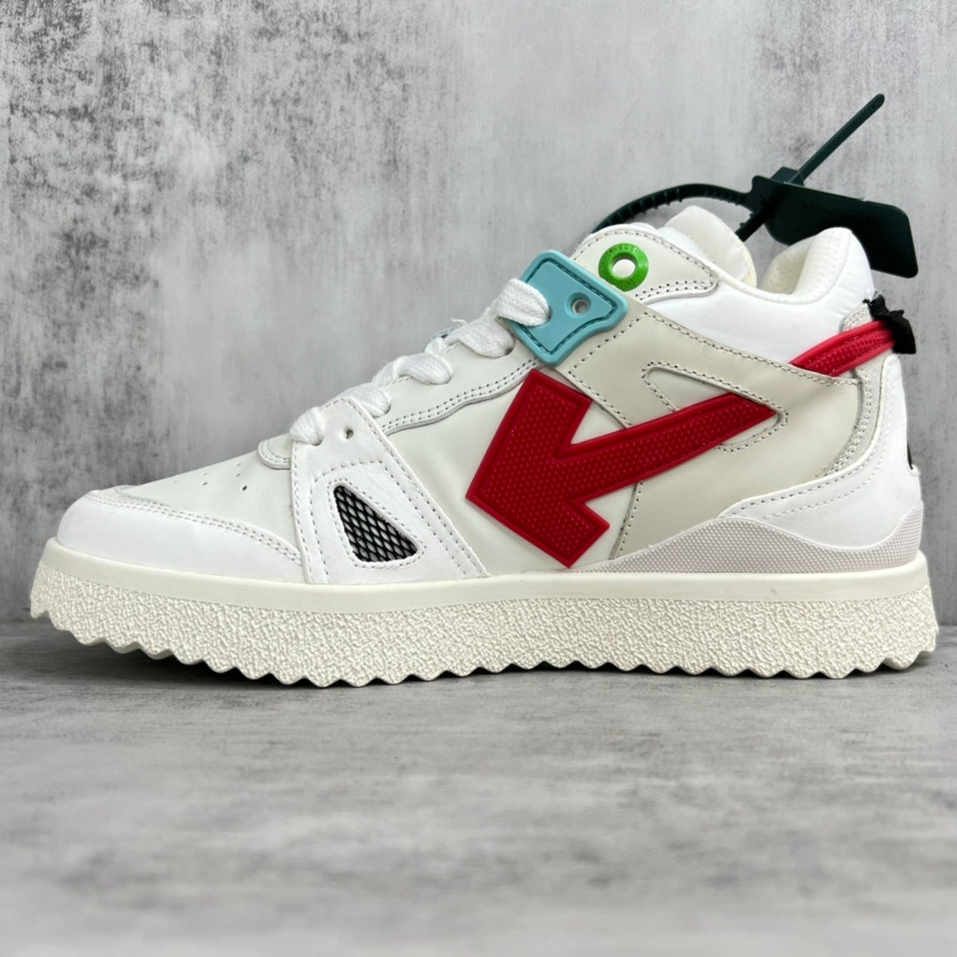 Off-White Sponge Mid "White-Red"