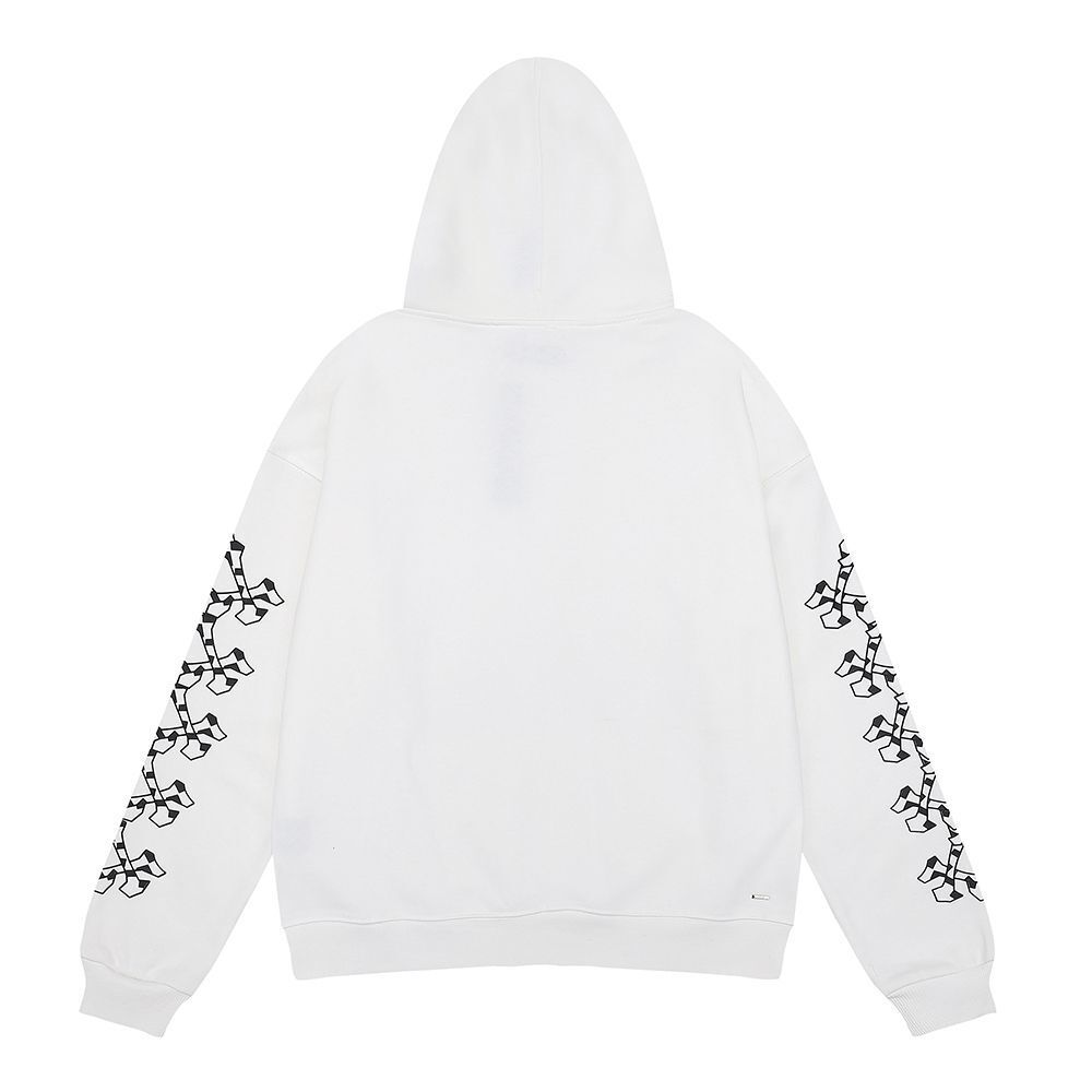 Amiri Checkered Bones Hoodie "White"