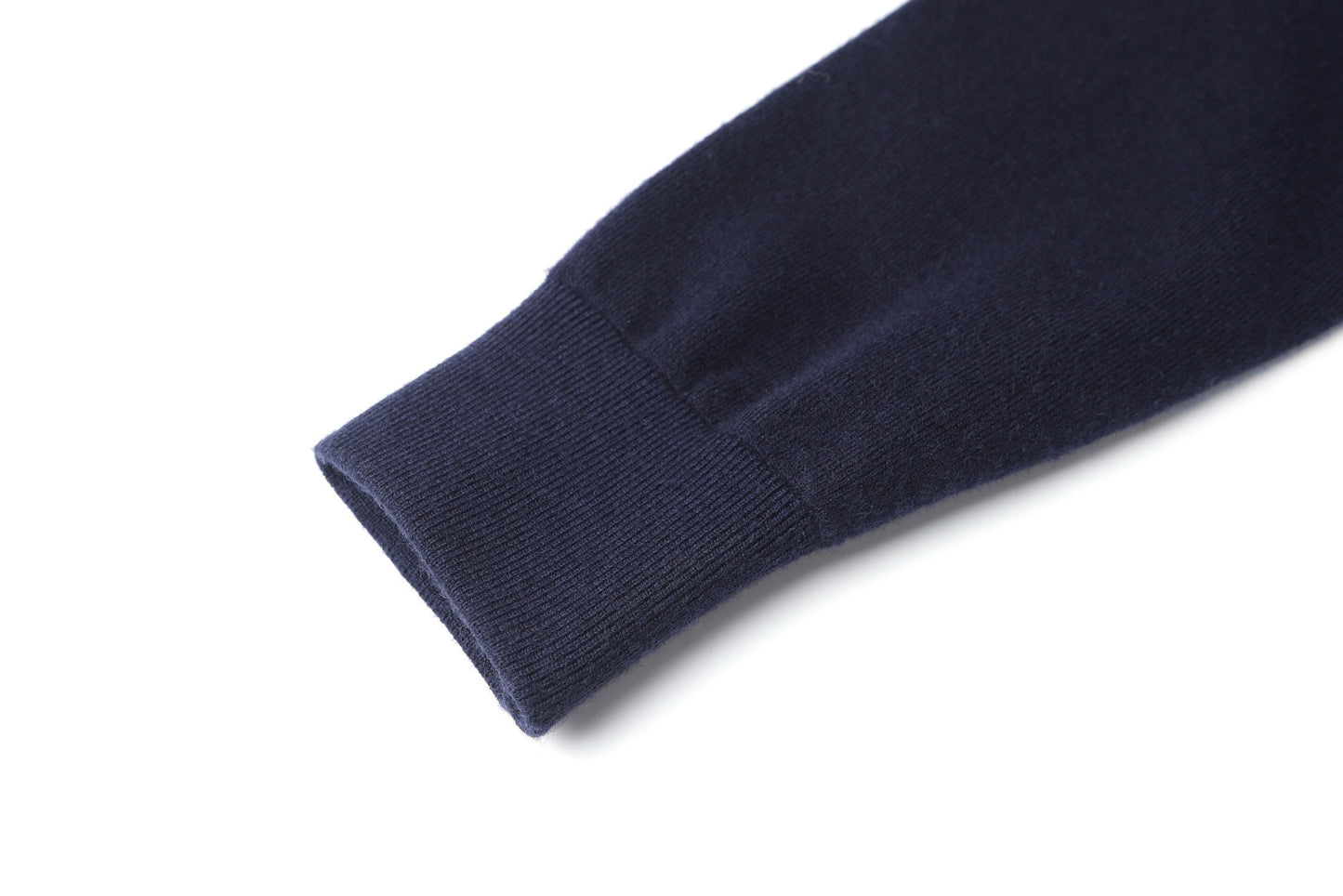 Burberry Cashmere Blend Zip Hoodie "Navy Blue"