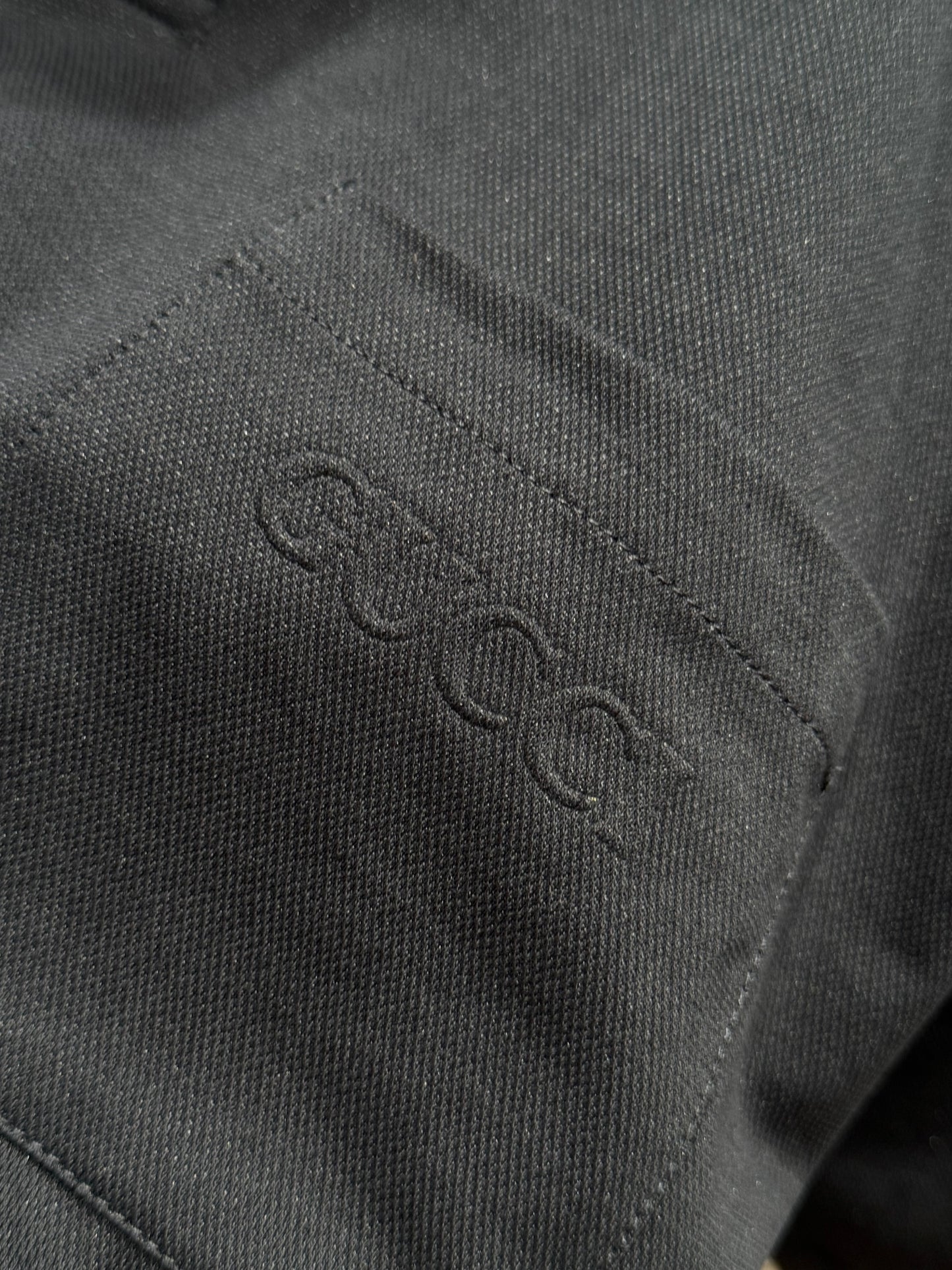 Gucci Embroidered Stretch Cotton Polo T-Shirt "Dark Blue"