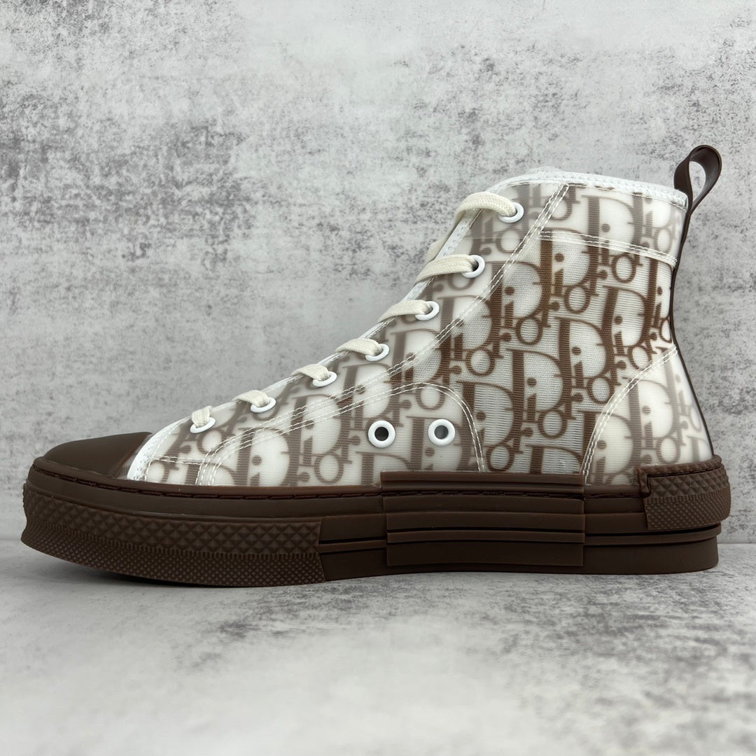 Dior B23 High-Top "White-Brown"