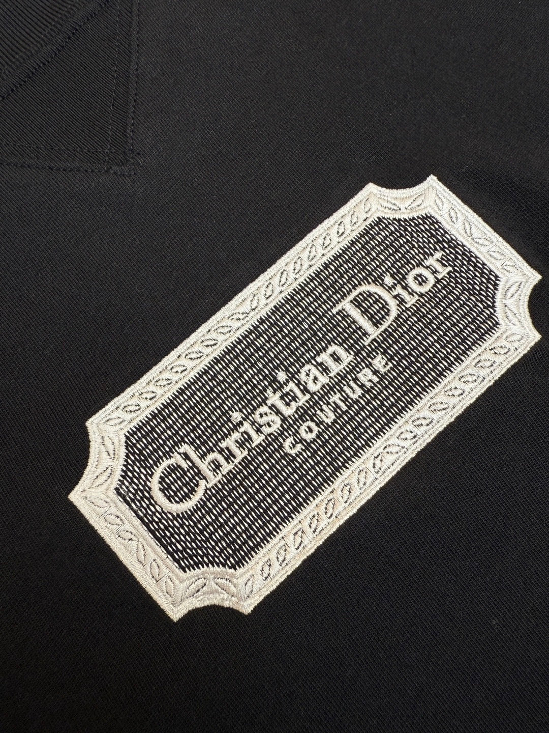 Dior Christian Dior Couture T-Shirt "Black Cotton Jersey"