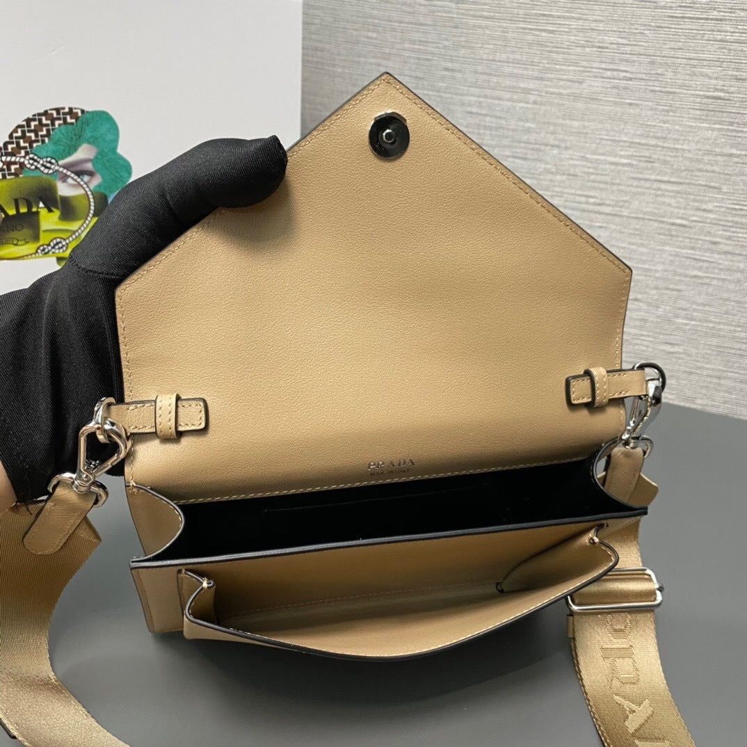 Prada Saffiano Leather Mini Envelope Bag