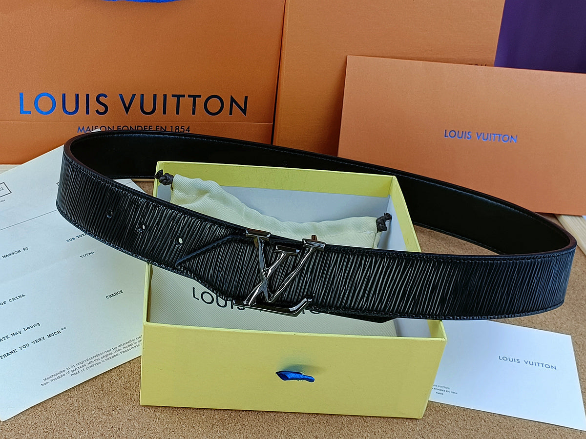 Louis Vuitton Leather Belt "Black"