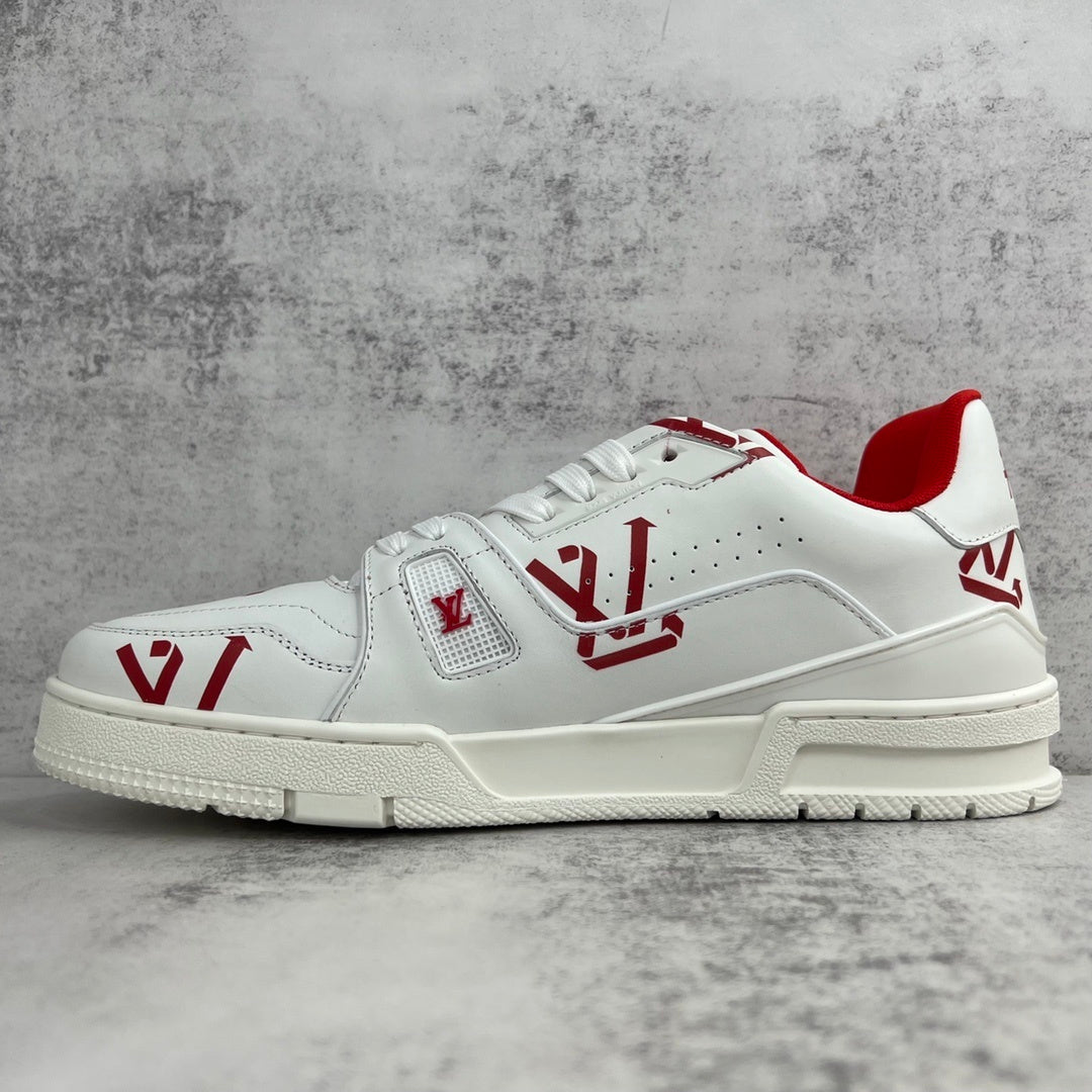 Louis Vuitton Trainers "White-Red Recycled"