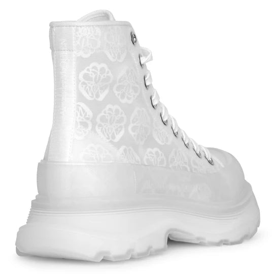 Alexander McQueen Tread Slick Boot "White Transparent"