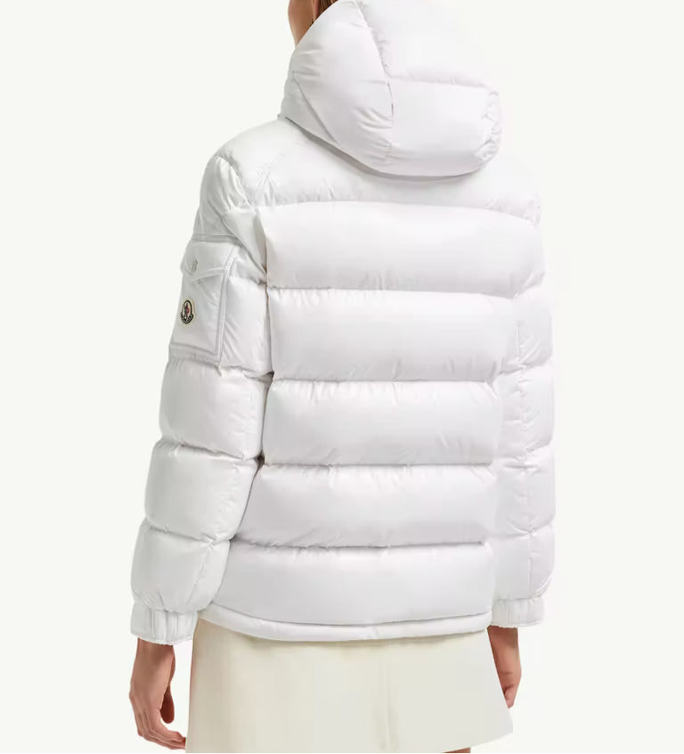 Moncler Maire Hooded Down Jacket "White"