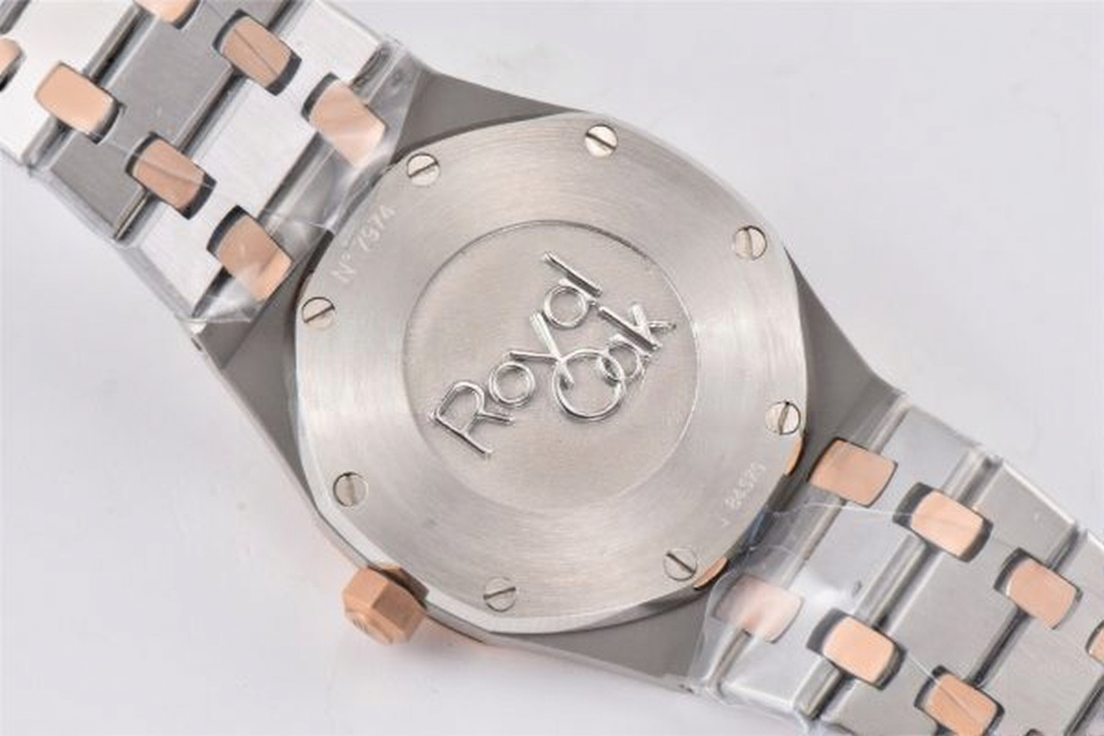 Audemars Piguet Royal Oak 33mm Rose Gold White Dial