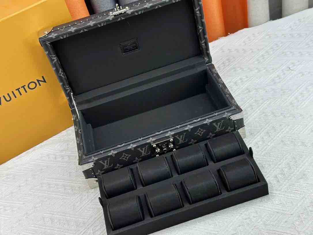 Louis Vuitton 8-Watch Set Monogram Eclipse Canvas