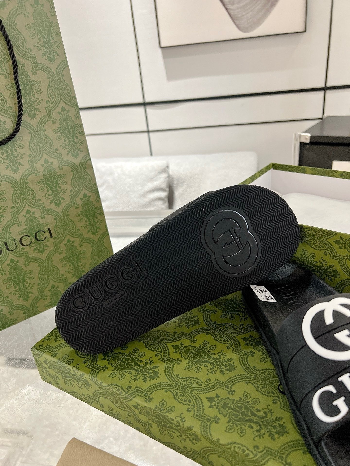 Gucci Logo Rubber Slides