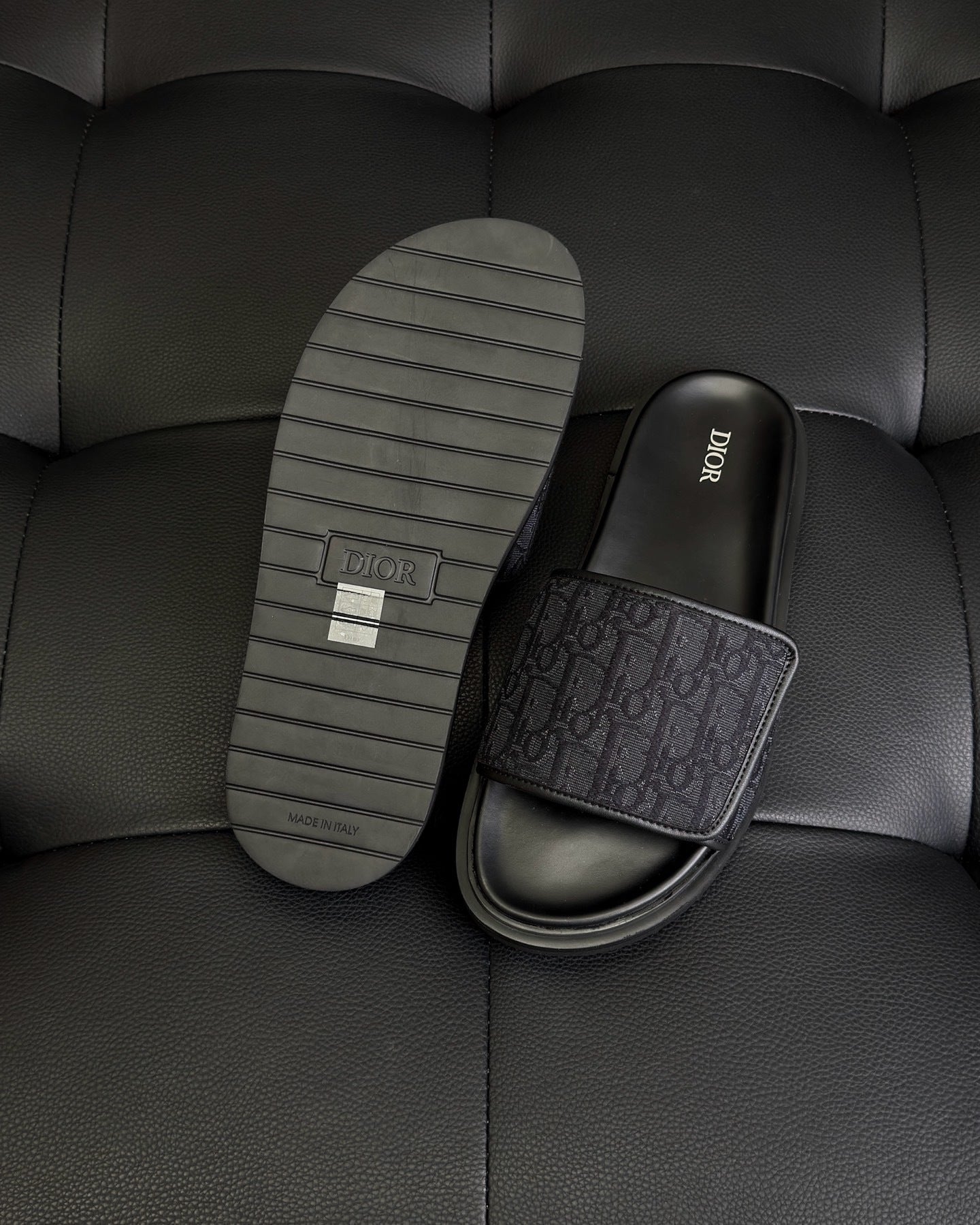 Dior Aqua Sandal "Black Dior Oblique Jacquard"