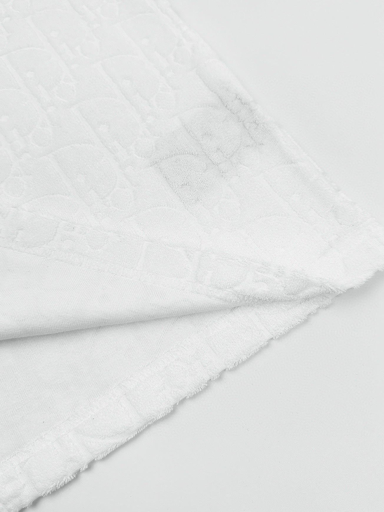 Dior Oblique T-shirt “White Cotton Terry Jacquard”