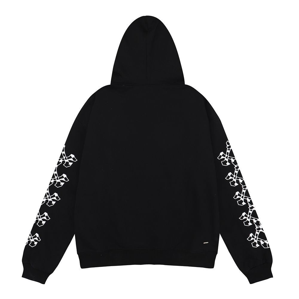 Amiri Checkered Bones Hoodie "Black"