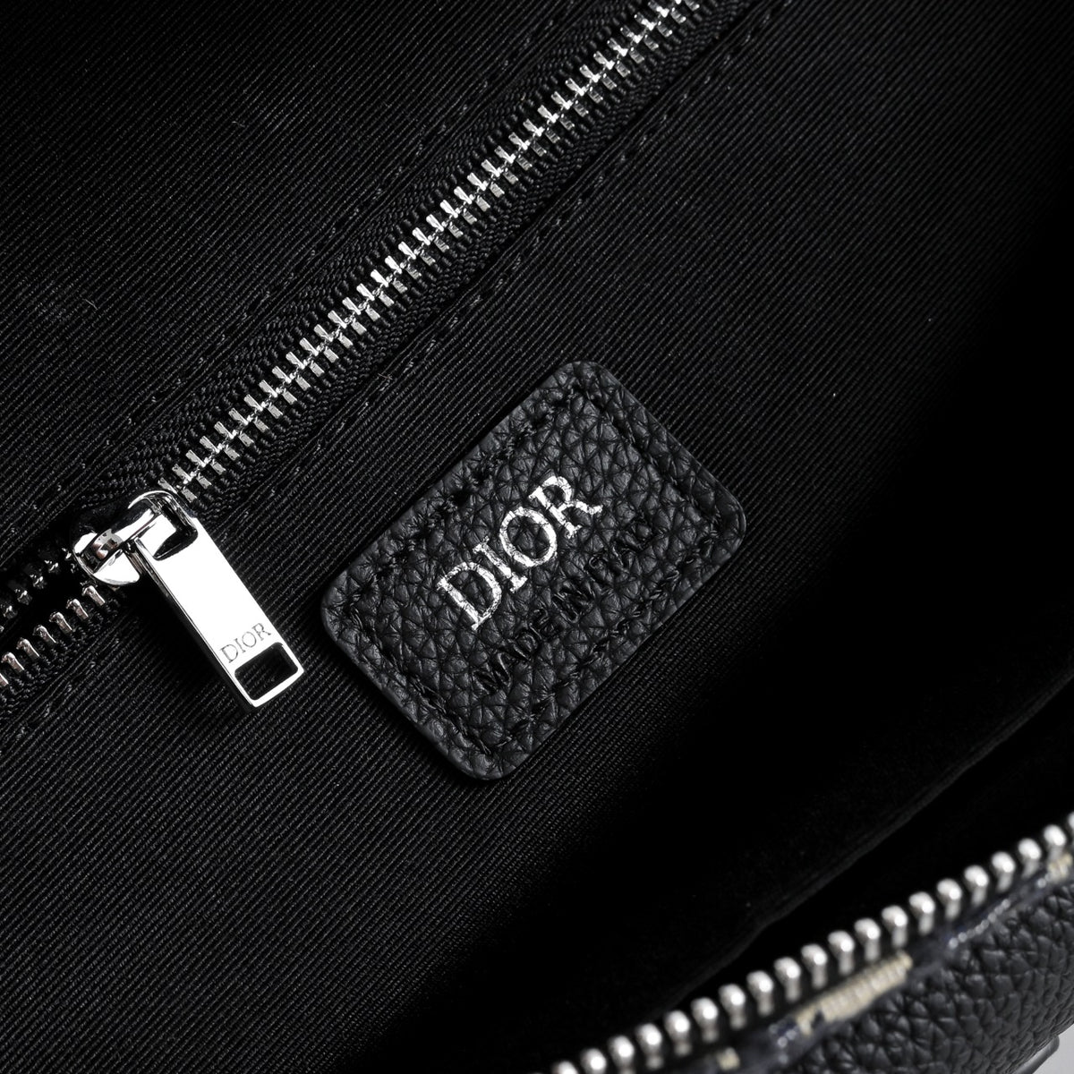 Dior Saddle Belt Bag "Dior Oblique Jacquard in Beige and Black and Grained Calfskin in Black"