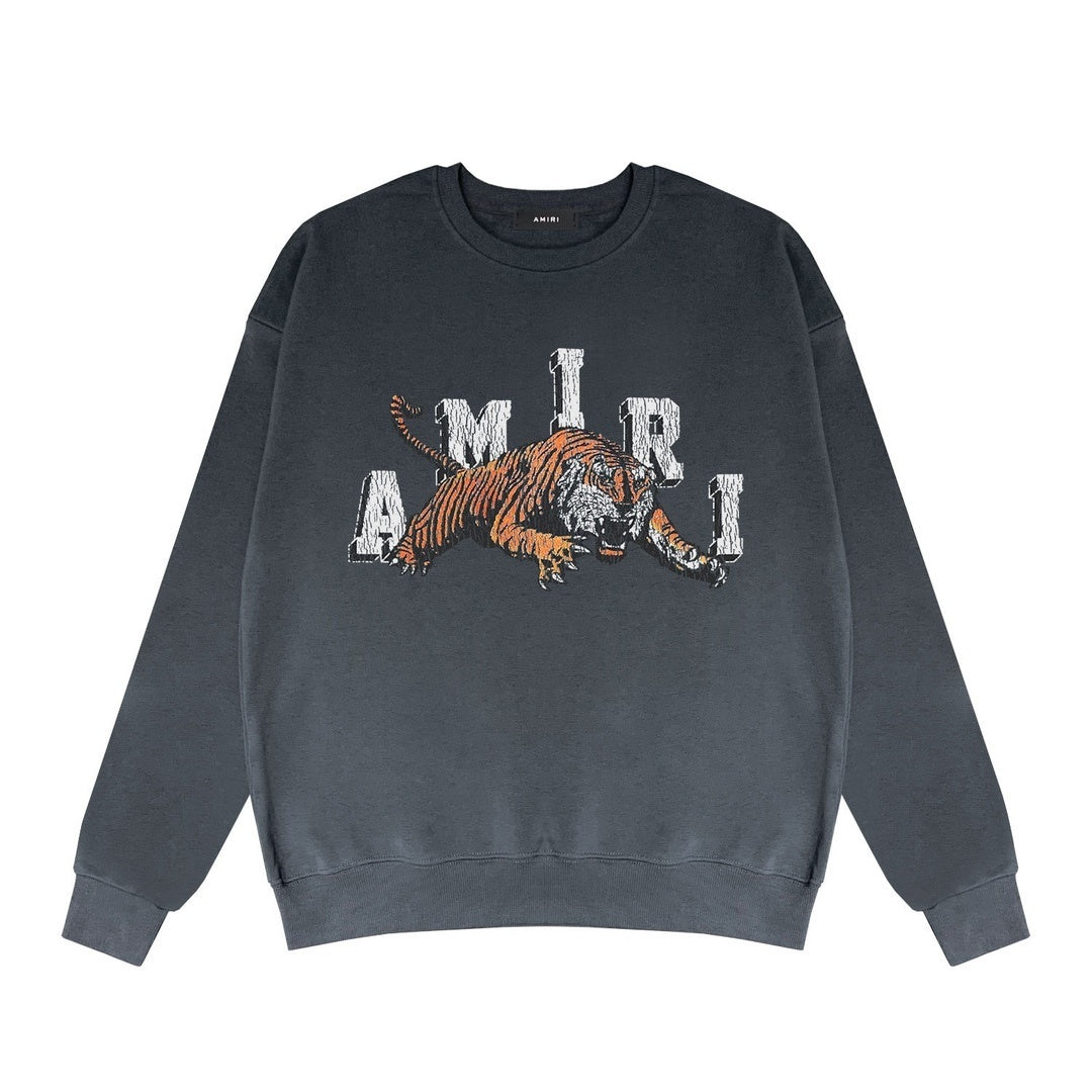 Amiri Vintage Tiger Sweatshirt "Grey"