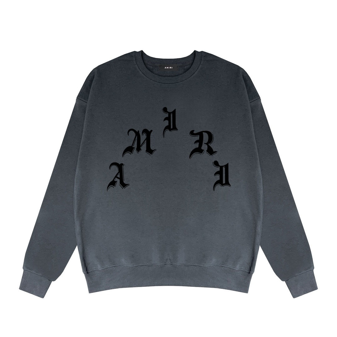 Amiri x Wes Lang x Logo Crew Sweatshirt "Grey-Black"