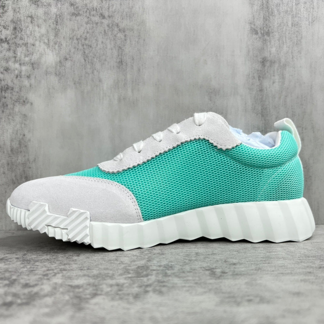 Hermes Bouncing Sneakers "Turquoise-Grey"