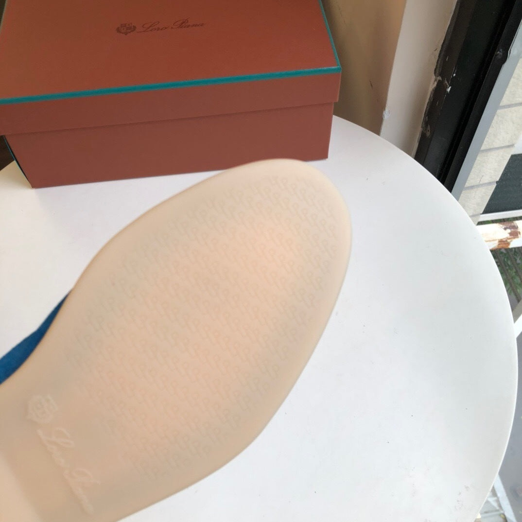 Loro Piana Summer Walk Loafers "Blue"