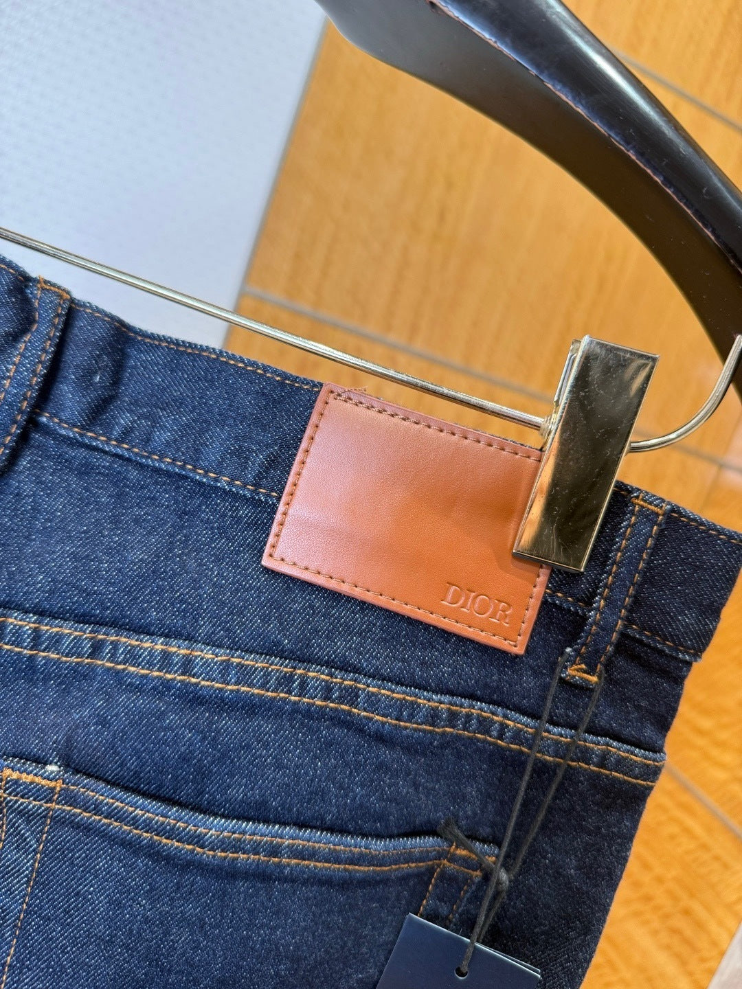 Dior Oblique Jeans Blue Raw Cotton Denim