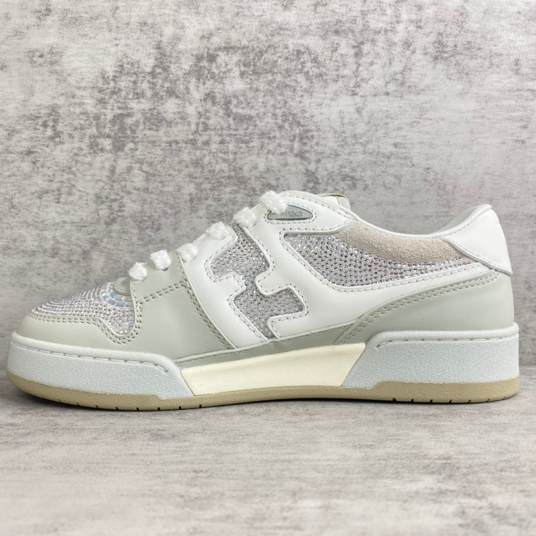 Fendi Match "White-Grey" Crystals