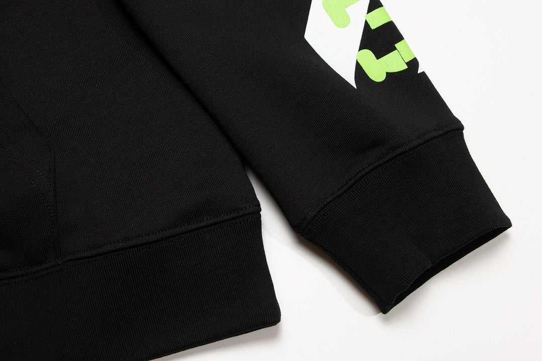 Off-White Opposite Arrow Boxy Hoodie "Black-Lime"