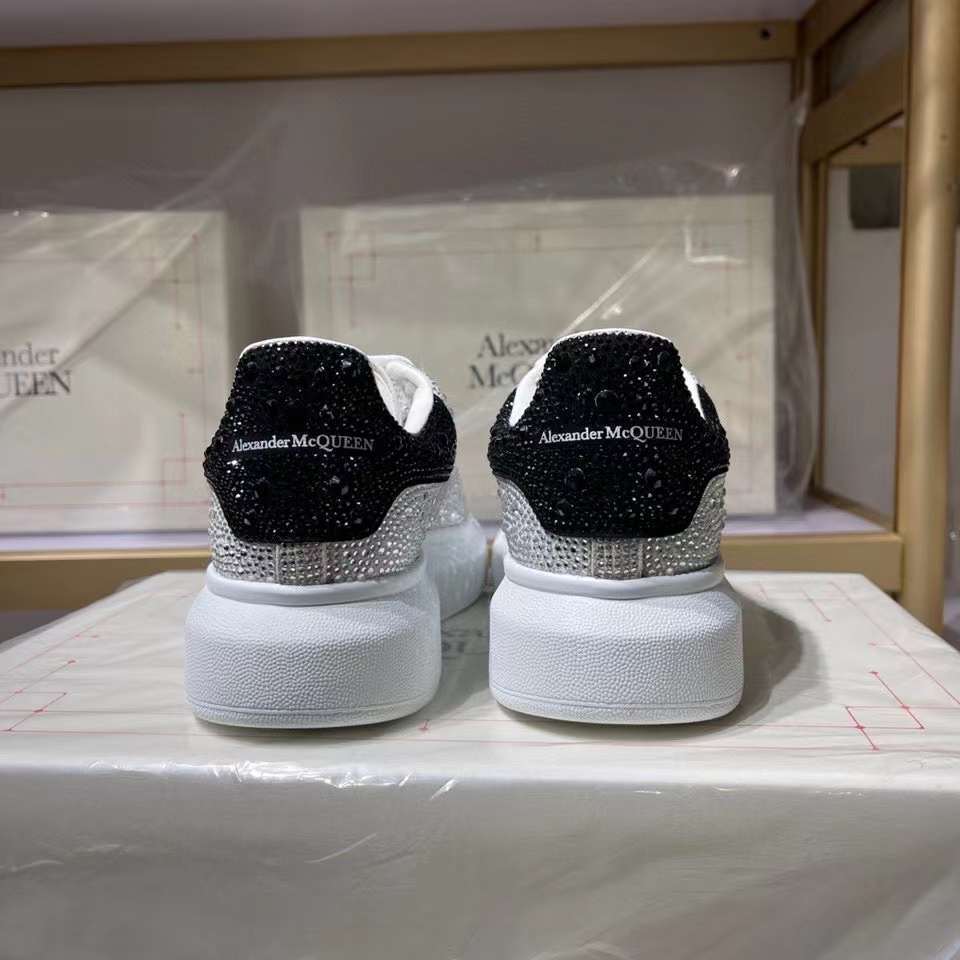 Alexander McQueen Oversized "Crystal Embellished White"