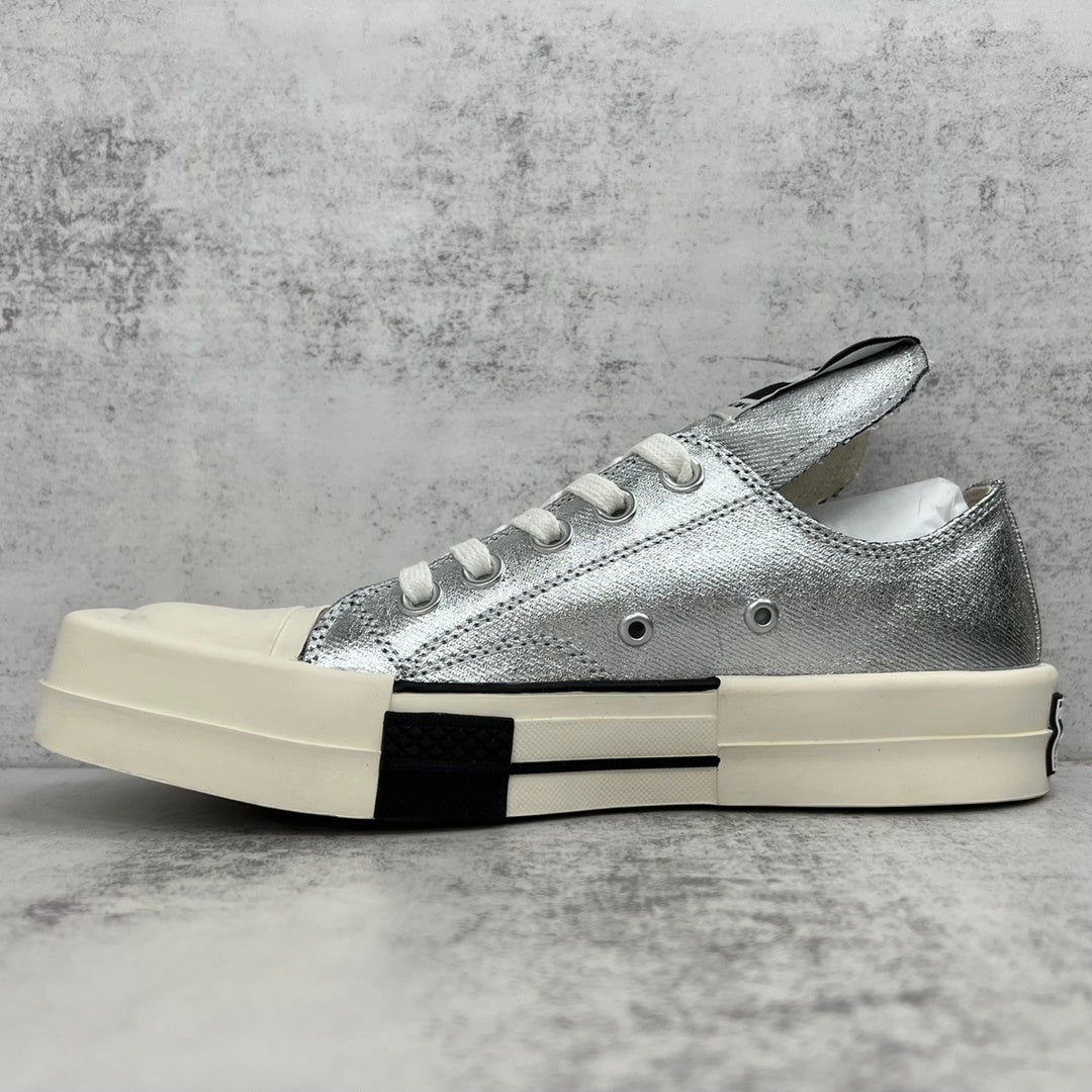 Rick Owens x Converse TURBODRK Low "Silver"