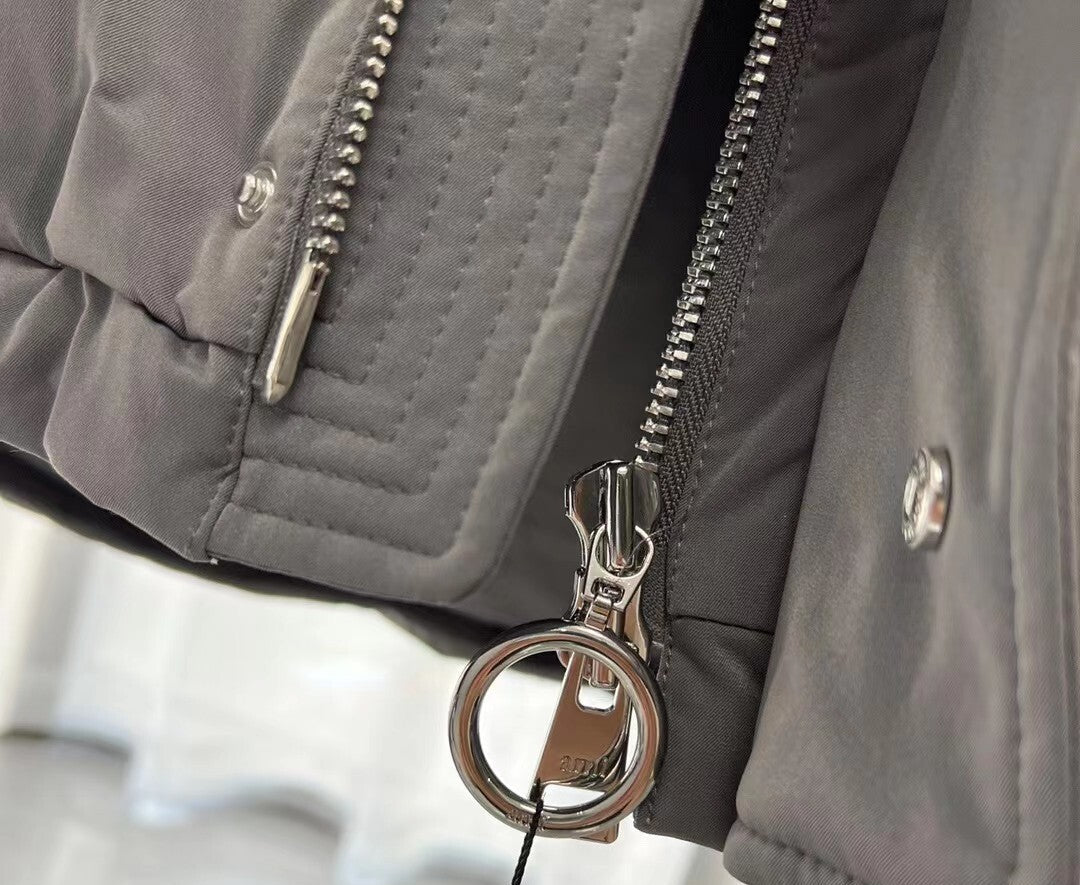 Ami Paris Puffer Down Jacket "Grey"