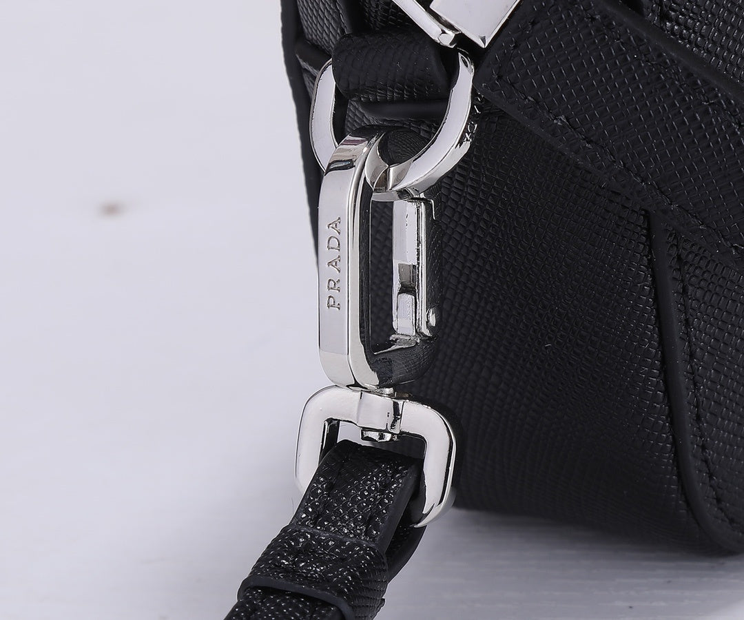 Prada Saffiano Leather Clutch "Black"