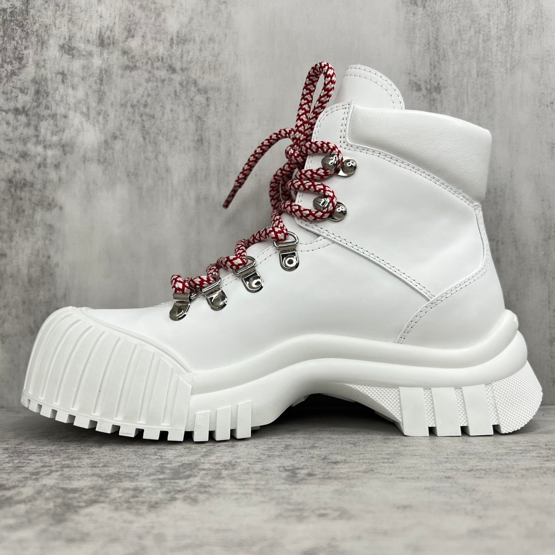 Louis Vuitton Ruby Flat Ranger Boots "White"