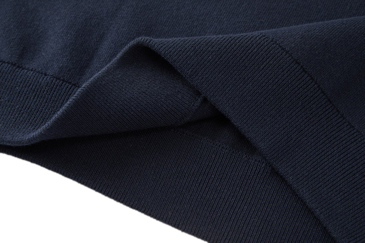 Moncler Monogram Cotton Blend Jumper "Navy Blue"