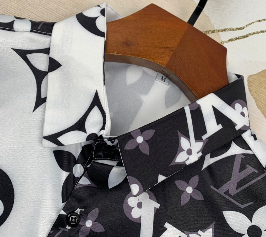Louis Vuitton Monogram Shirt "Black/White"