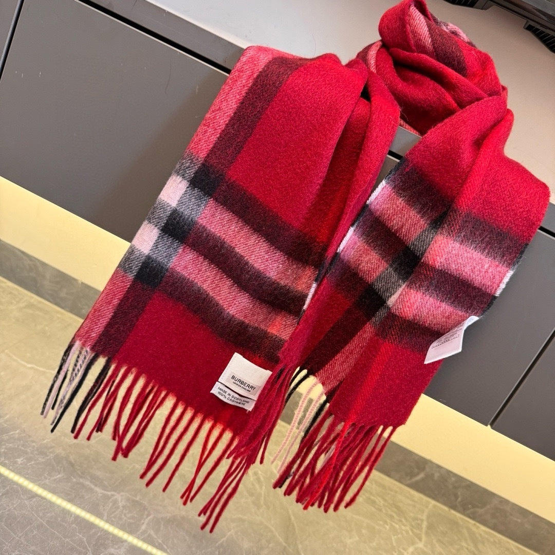 Burberry Cashmere Scarf "Red"