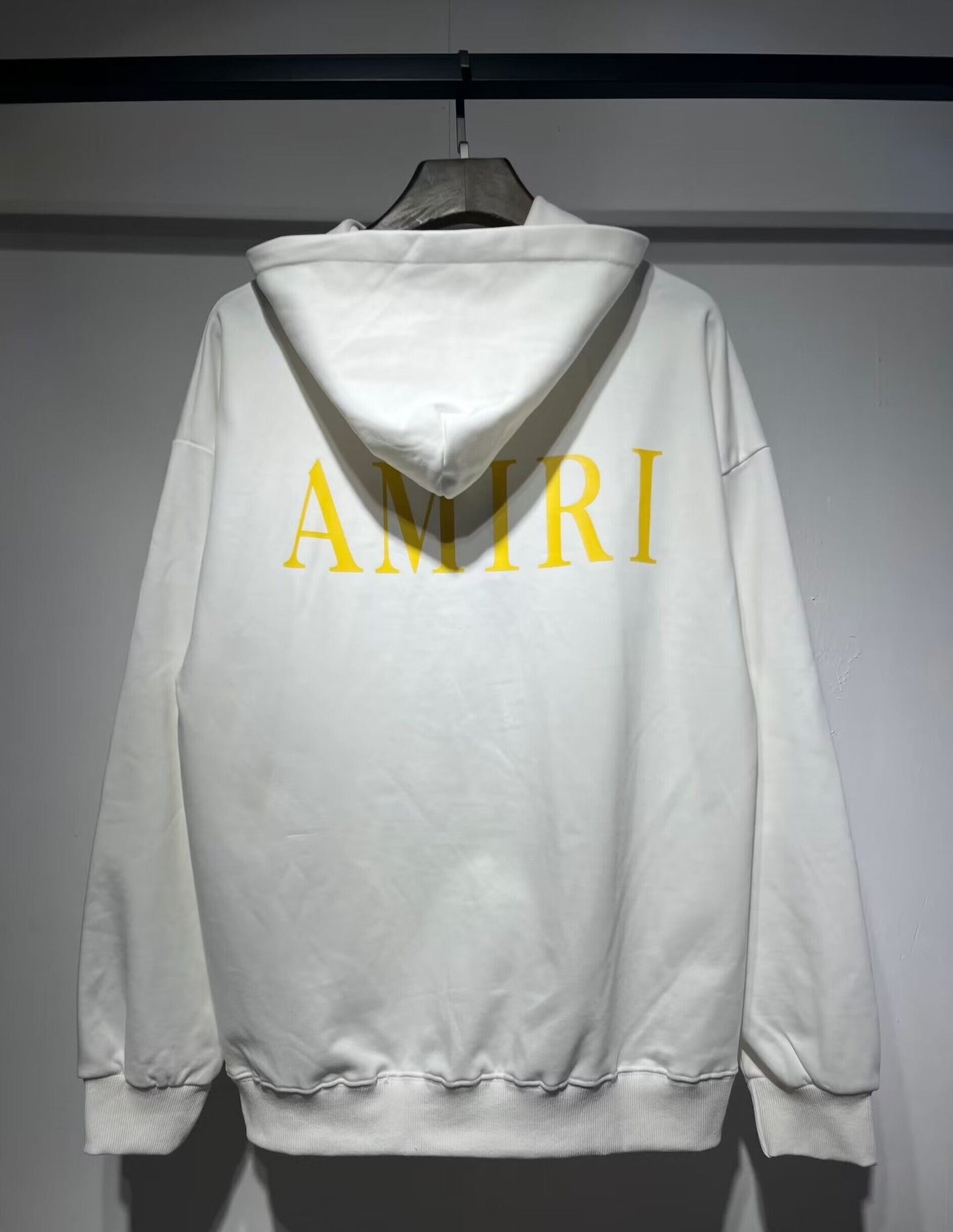 Amiri MA Logo Hoodie "White-Yellow"