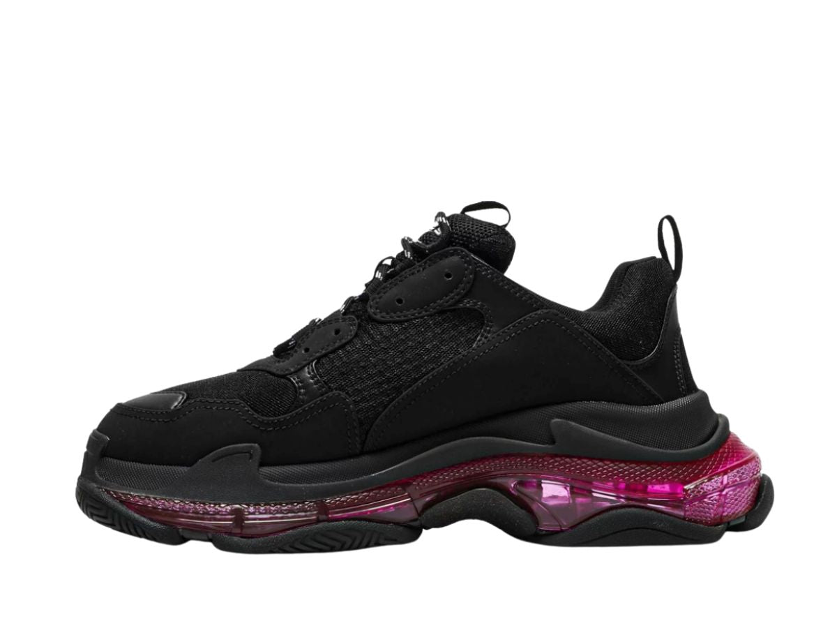 Balenciaga Triple S "Transparent Sole Neon Pink"