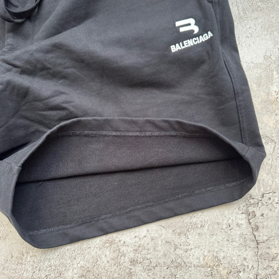Balenicaga Double Waist Shorts "Black"