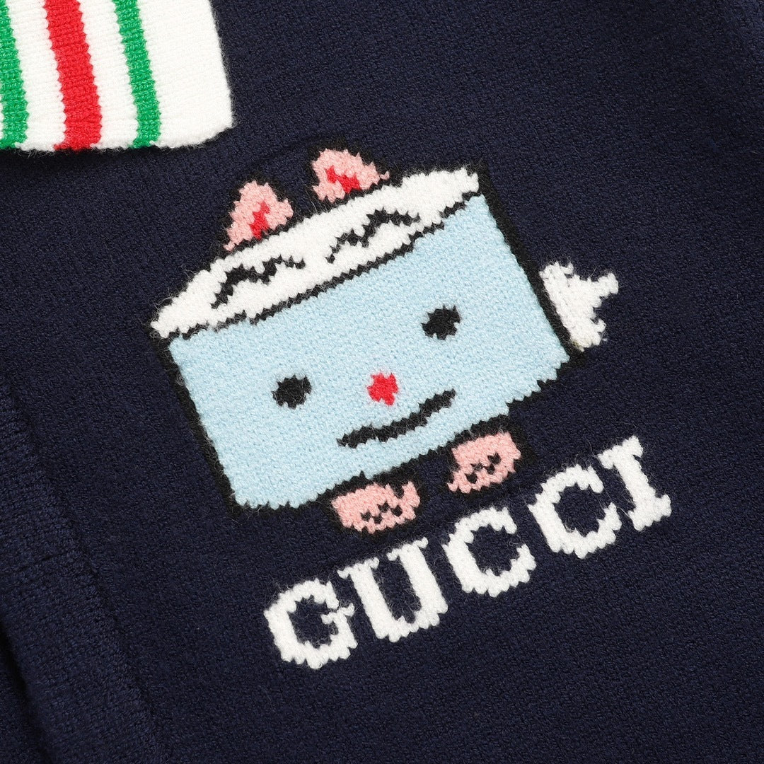 Gucci Polo Sweater "Navy Blue"