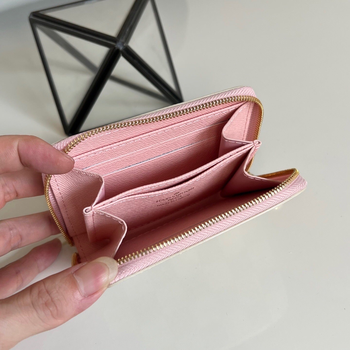 Louis Vuitton Zippy Coin Purse "Damier Azur"