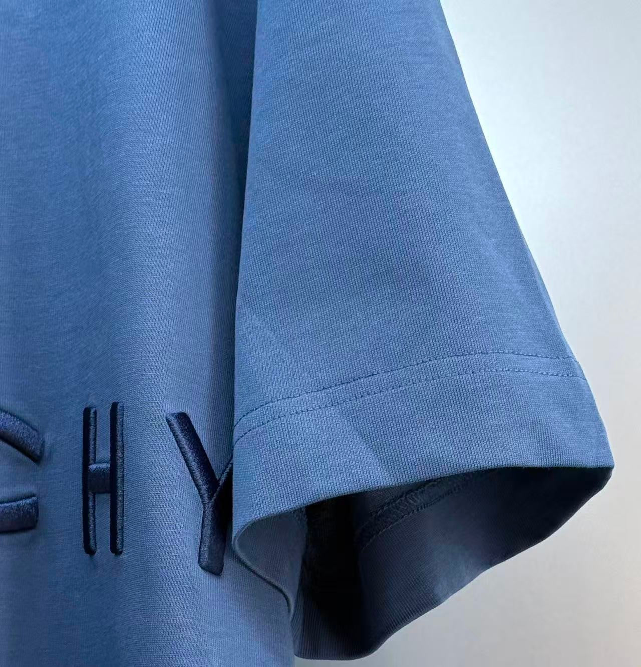 Givenchy Embroidered Logo T-Shirt "Blue"