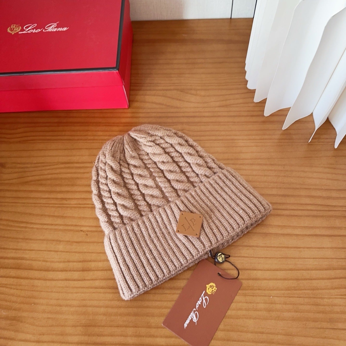 Loro Piana Wool Beanie "Champagne"
