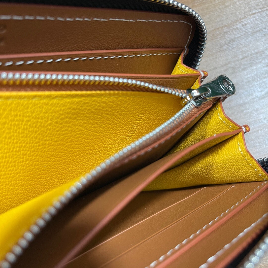 Goyard Matignon GM Wallet "Black & Tan"