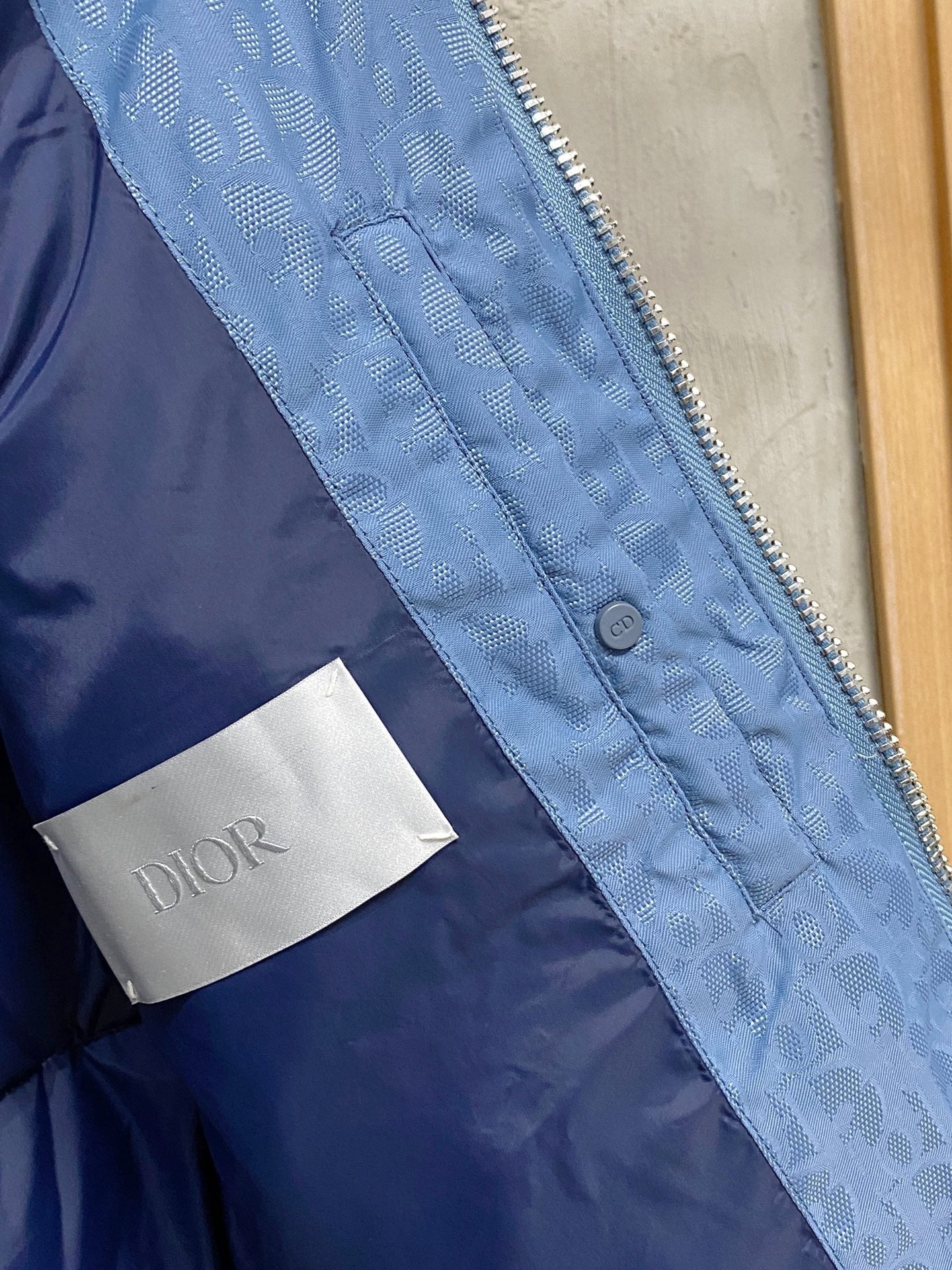 Dior Oblique Down Jacket "Baby Blue"