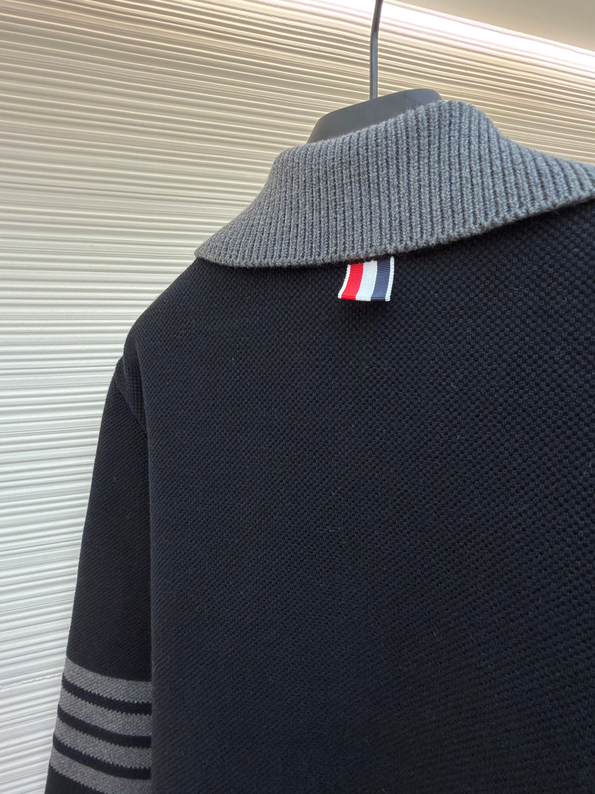 Thom Browne Merino Wool 4-Bar Work Jacket "Black"