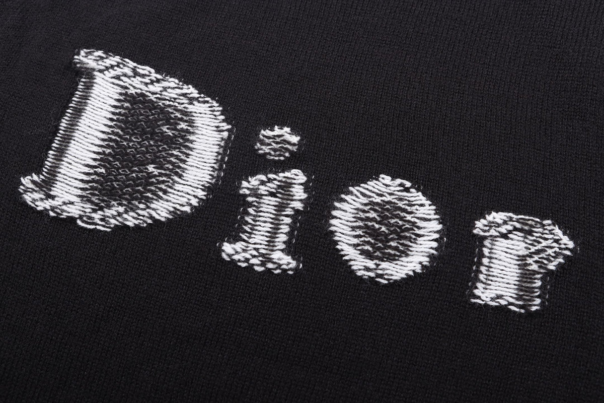 Dior Reverse Sweater "Black Wool-Cashmere Jacquard"